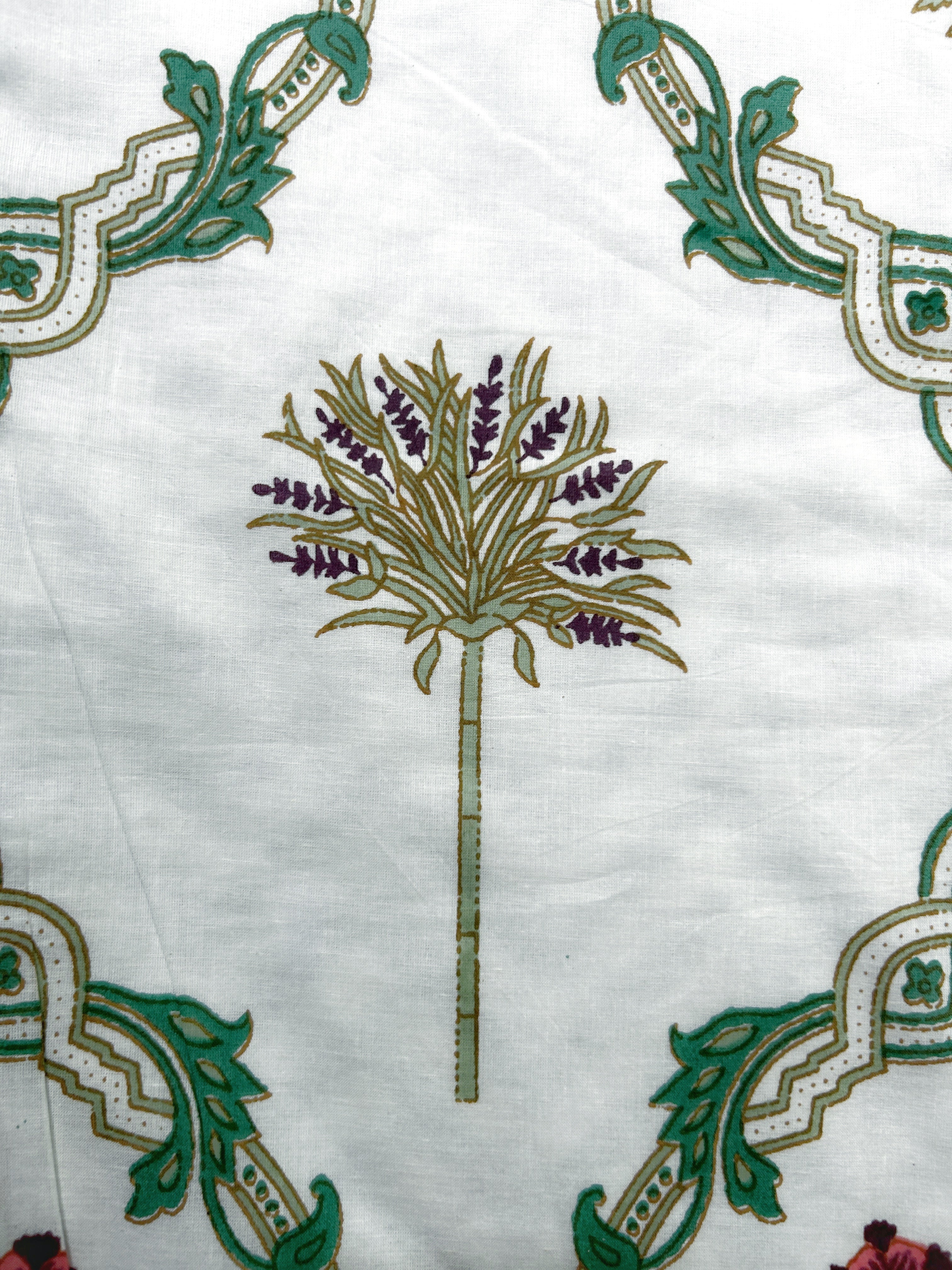 Sanganeri Single Dohar - Green