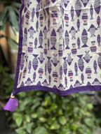 Cotton Stole - Purple