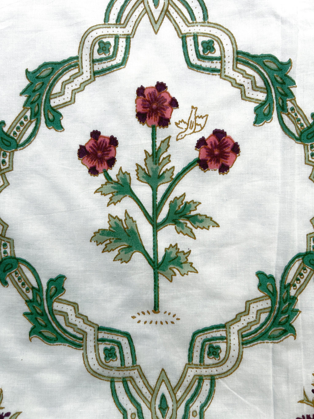 Sanganeri Single Dohar - Green