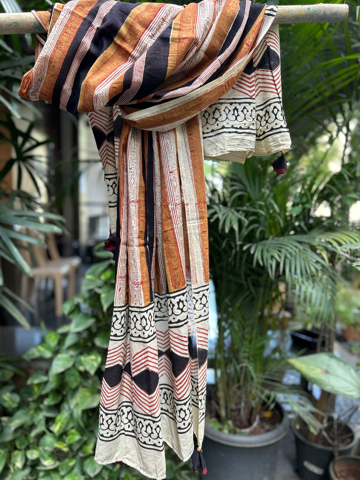 Block Printed Cotton Stole