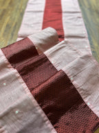 Falling Table Runner - Pink and Red Khun