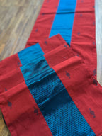 Falling Table Runner - Red and Blue Khun
