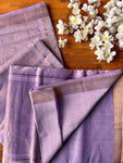 Mangalgiri Cotton Saree with Nizam Border - Purple