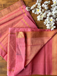Mangalgiri Cotton Saree with Nizam Border - Pink