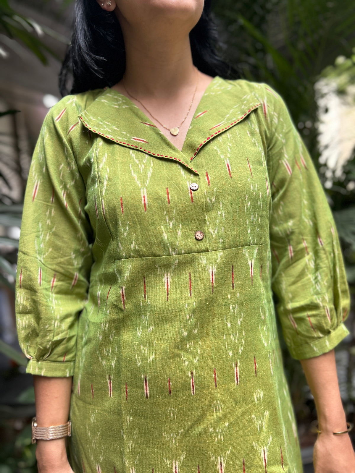 Cotton Casual Kurti - Light Green