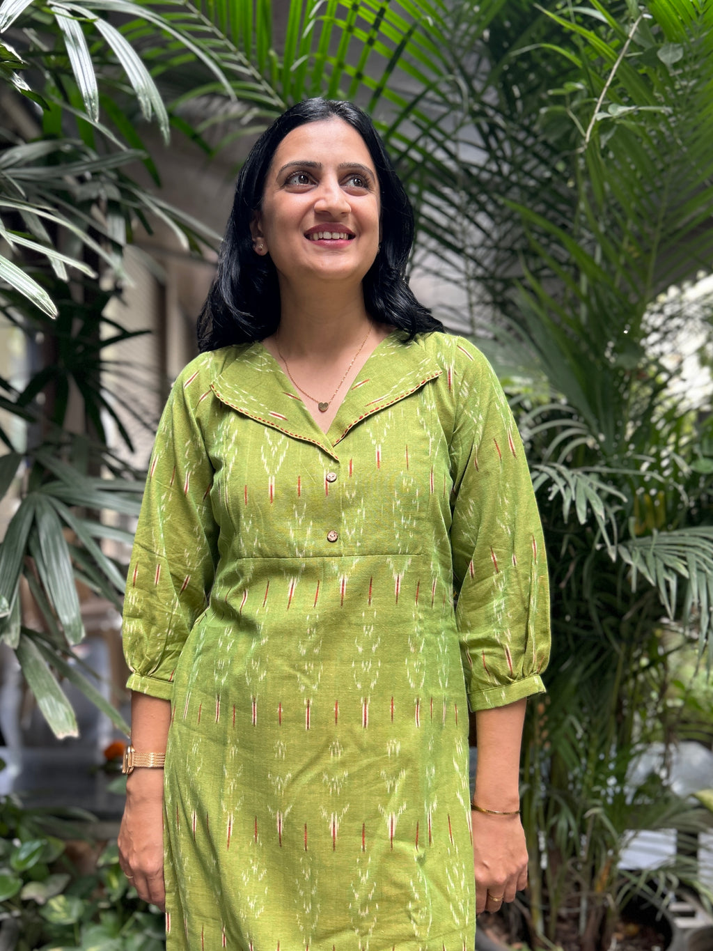 Cotton Casual Kurti - Light Green