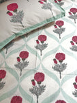 Baagh Double Bedsheet - Pink