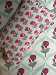 Baagh Double Bedsheet - Pink