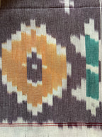 Ikat Double Bedsheet - Plum Grey