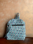 Cotton Backpack - Blue Butti