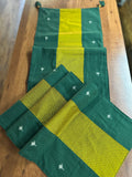Falling Table Runner - Green + Yellow Khun