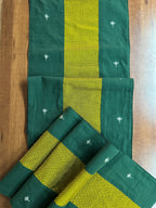 Falling Table Runner - Green + Yellow Khun