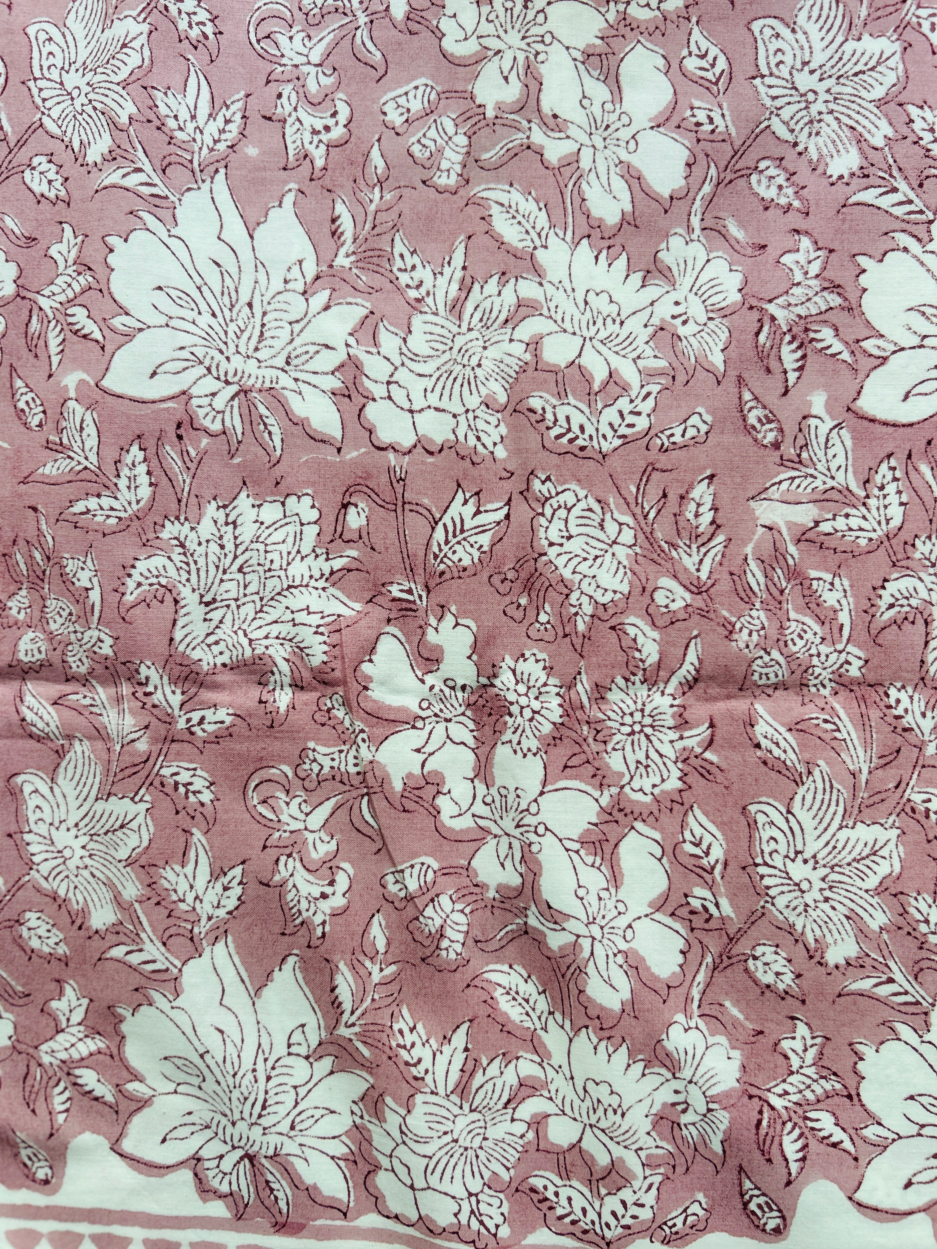 Heritage Superfine Double Bedsheet - Pink