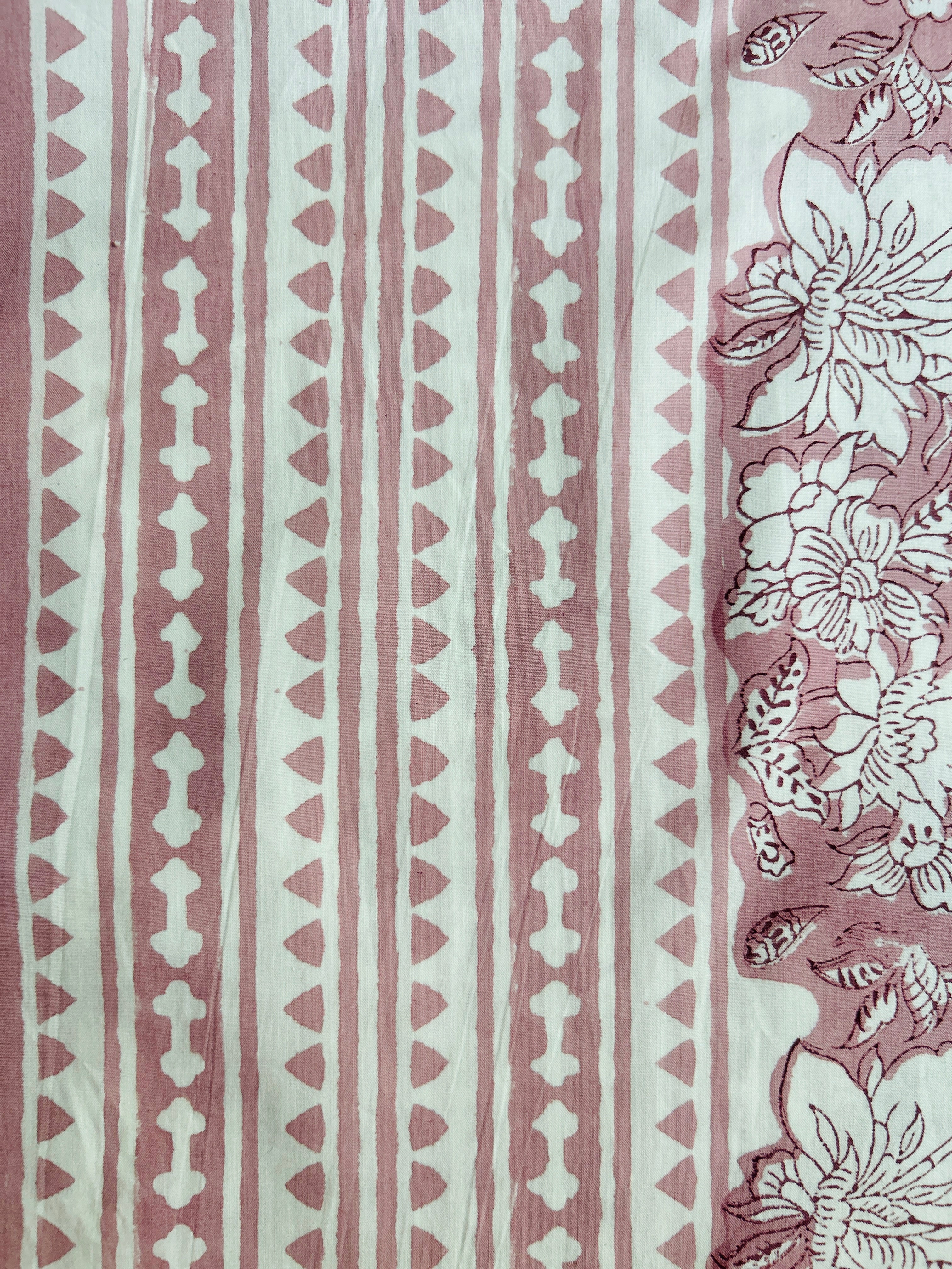 Heritage Superfine Double Bedsheet - Pink