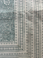 Heritage Superfine Double Bedsheet - Greenish Grey