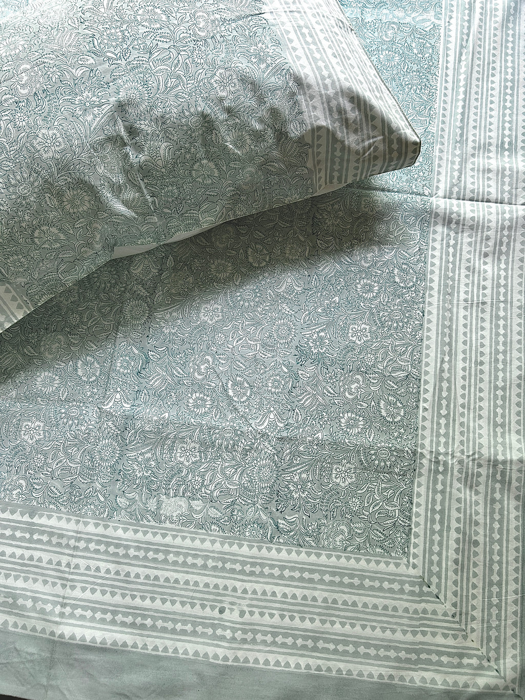 Heritage Superfine Double Bedsheet - Grey