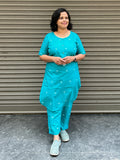 Woman's Co-Ord Set - Teal Blue