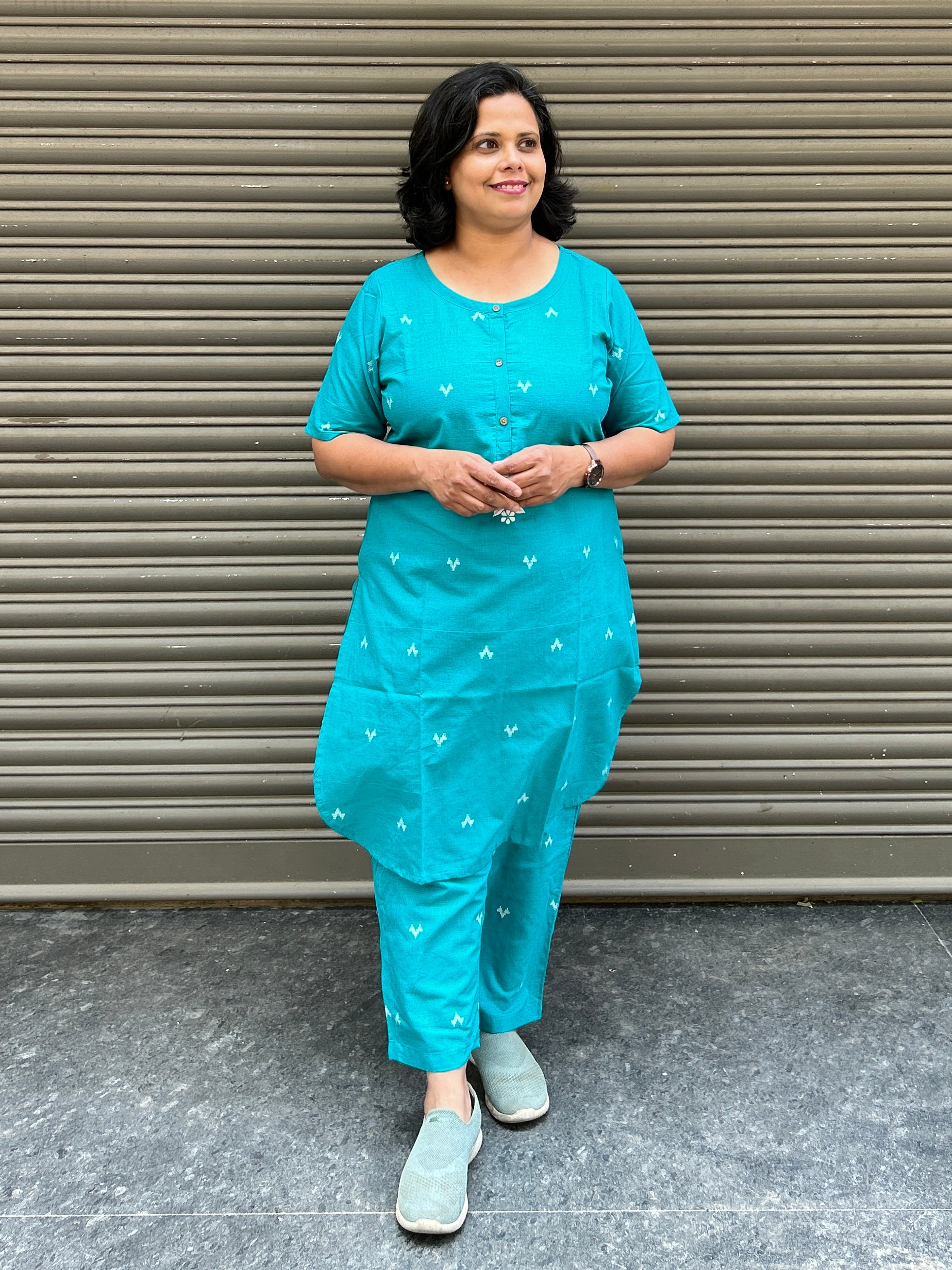 Woman's Co-Ord Set - Teal Blue