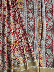 Kalamkari Chanderi Silk Saree - Maroon