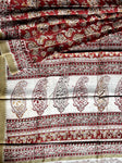 Kalamkari Chanderi Silk Saree - Maroon