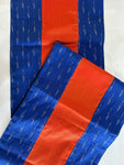 Falling Table Runner - Blue + Orange Khun