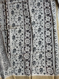 Kalamkari Chanderi Silk Saree - Black