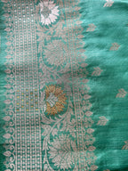 Malai Silk Saree - Pista Green