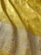Malai Silk Saree - Yellow