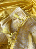 Malai Silk Saree - Yellow