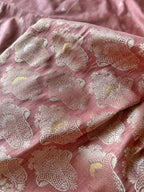 Malai Silk Saree - Peachy Coral