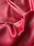 Handwoven Saree with Geometric Motifs - Red