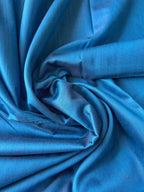 Rose Border Soft Silk Saree - Turquoise