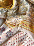 Baagru Chanderi Silk saree - Yellow