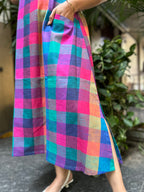 Woman's Casual Dress - Madras Checks