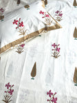 Baagh Double Bedsheet - Pink