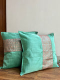 Festive Cushion Cover - Pista Green