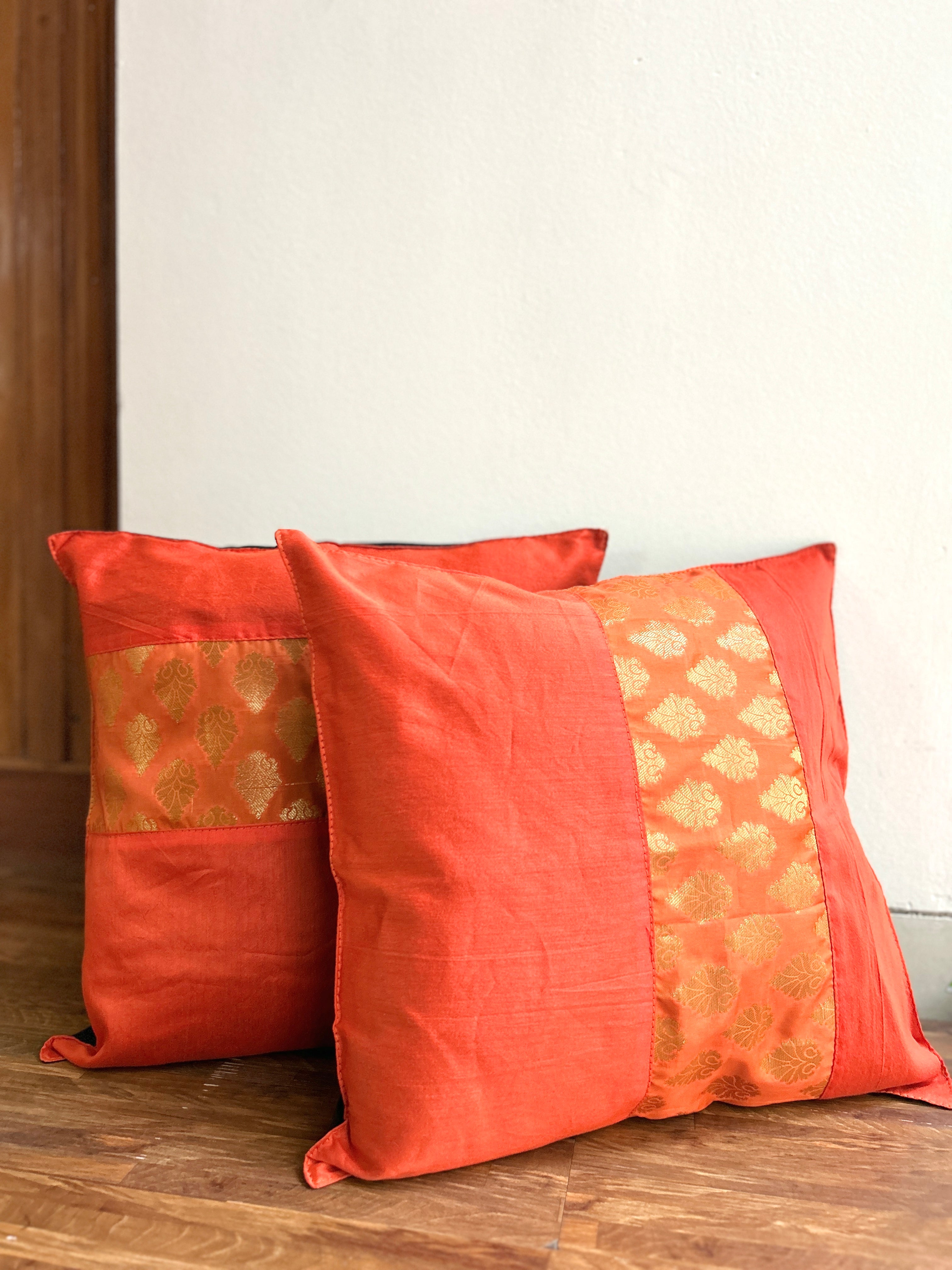 Festive Cushion Cover - Orange