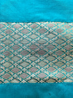 Festive Cushion Cover - Peacock Blue
