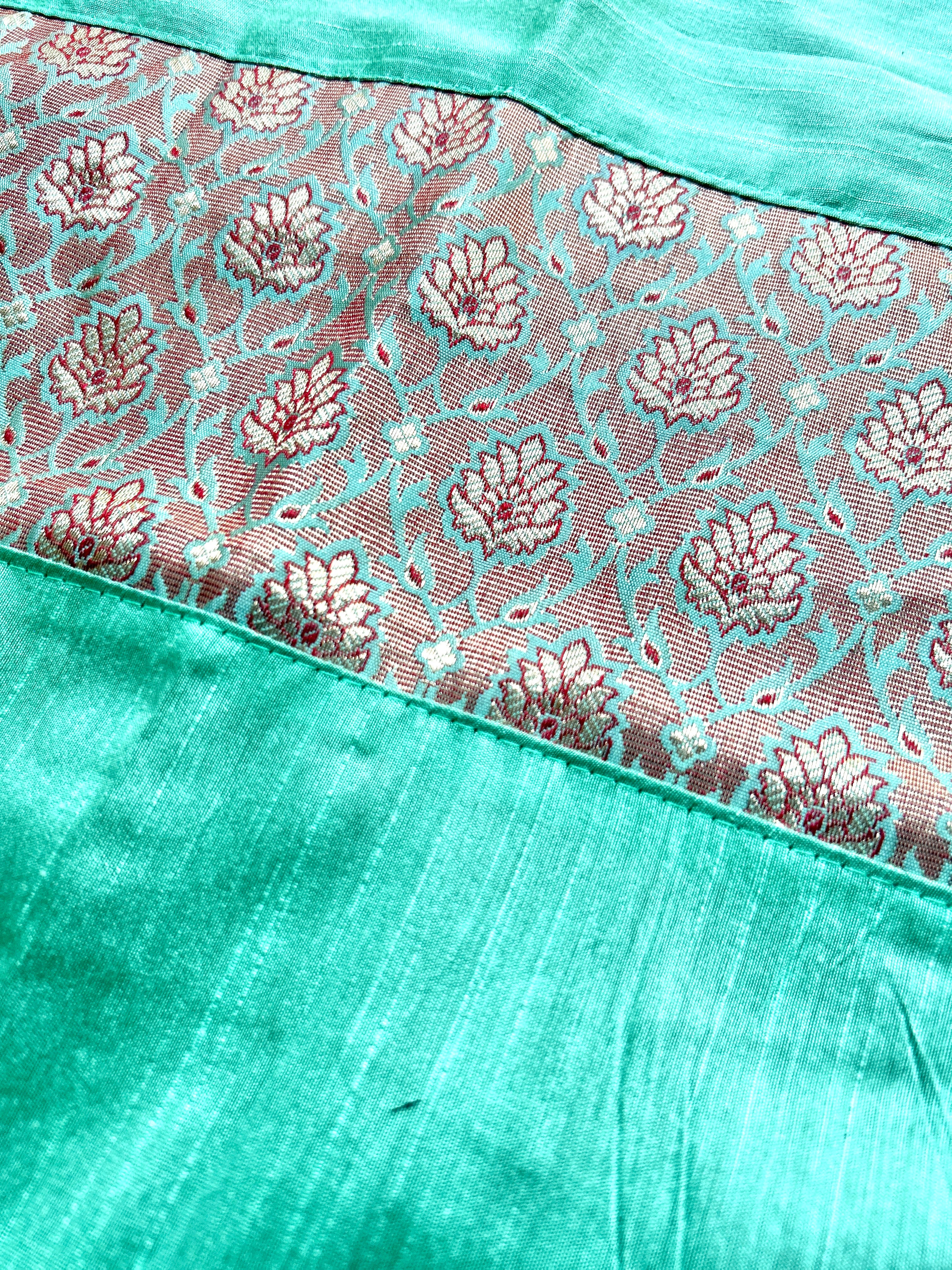 Festive Cushion Cover - Pista Green