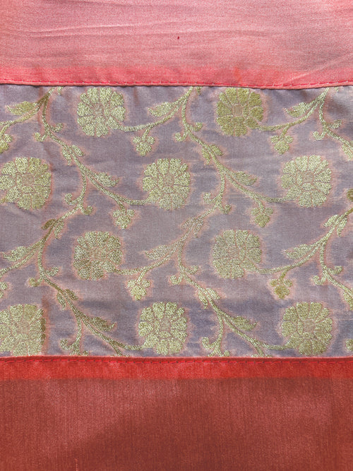 Brocade Cushion Cover - Peach