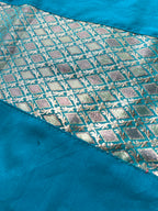 Festive Cushion Cover - Peacock Blue