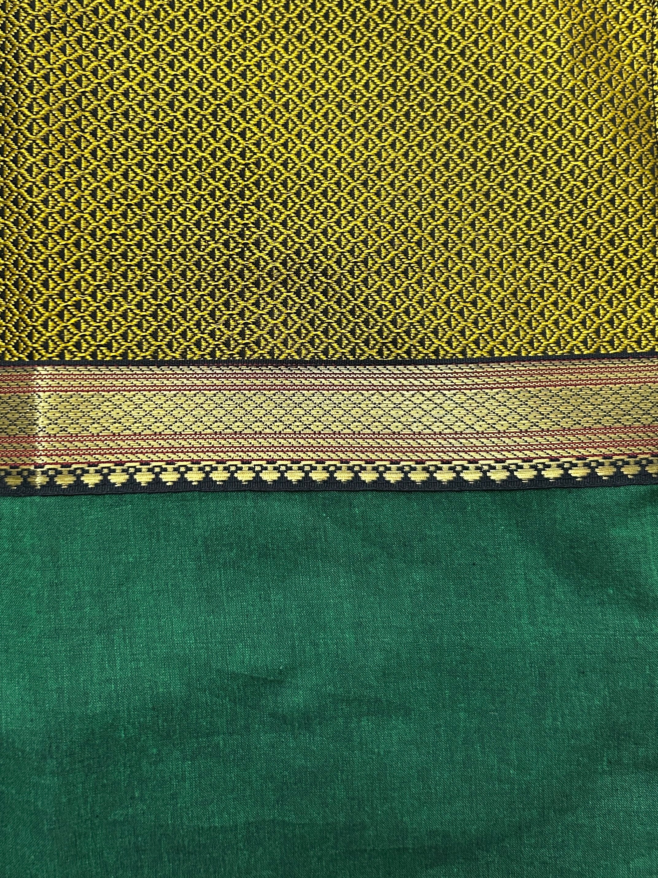 Khun Cushion Cover - Yellow + Green