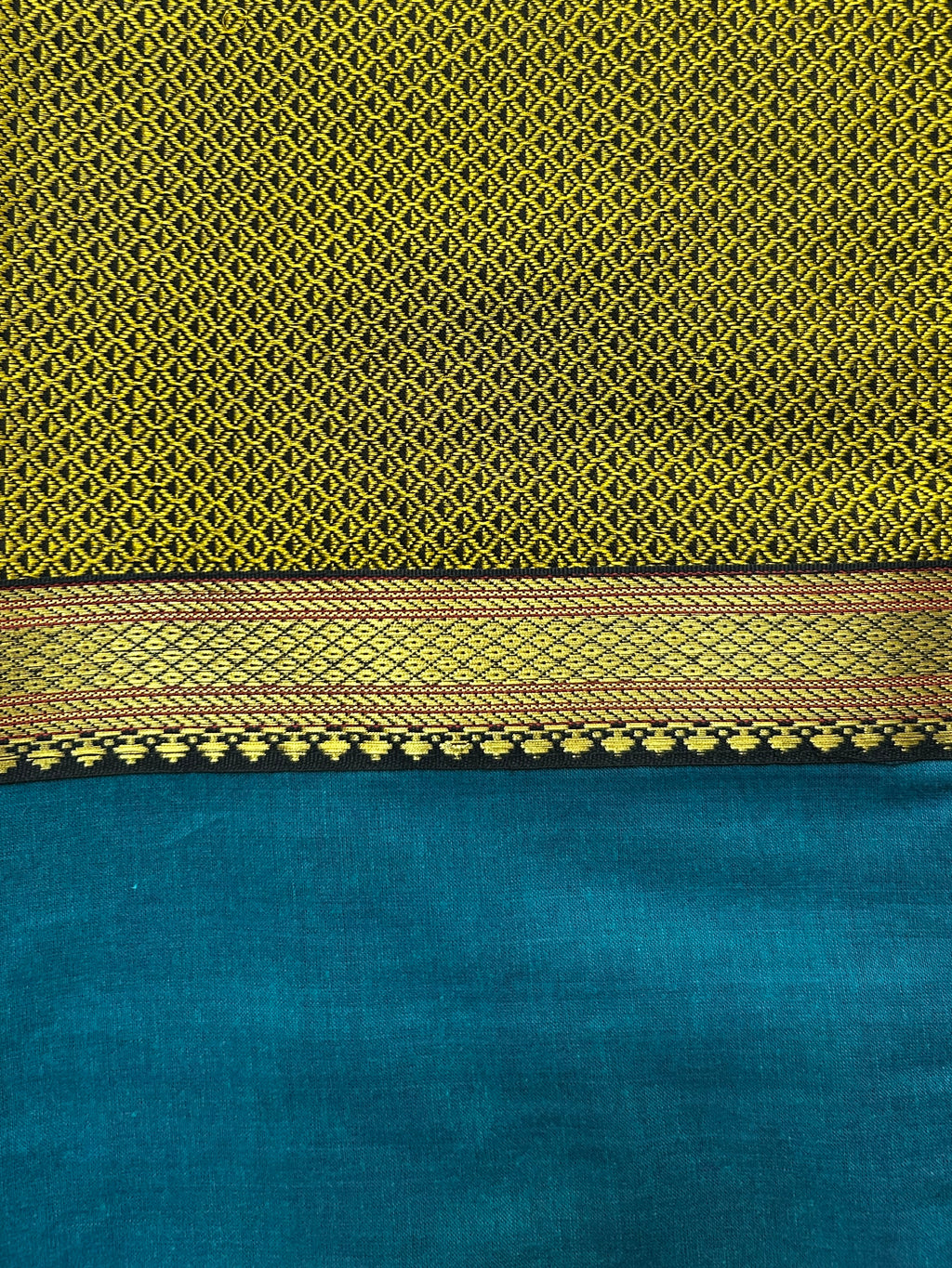 Khun Cushion Cover - Blue + Yellow Khun