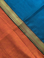 Festive Cushion Cover - Blue Khun + Orange