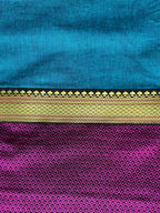 Festive Cushion Cover - Pink Khun + Blue