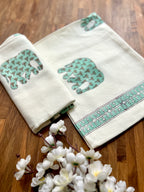 Waffle Bath Towel & Hand Towel Set