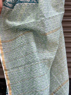 Chanderi Silk saree - Light Blue