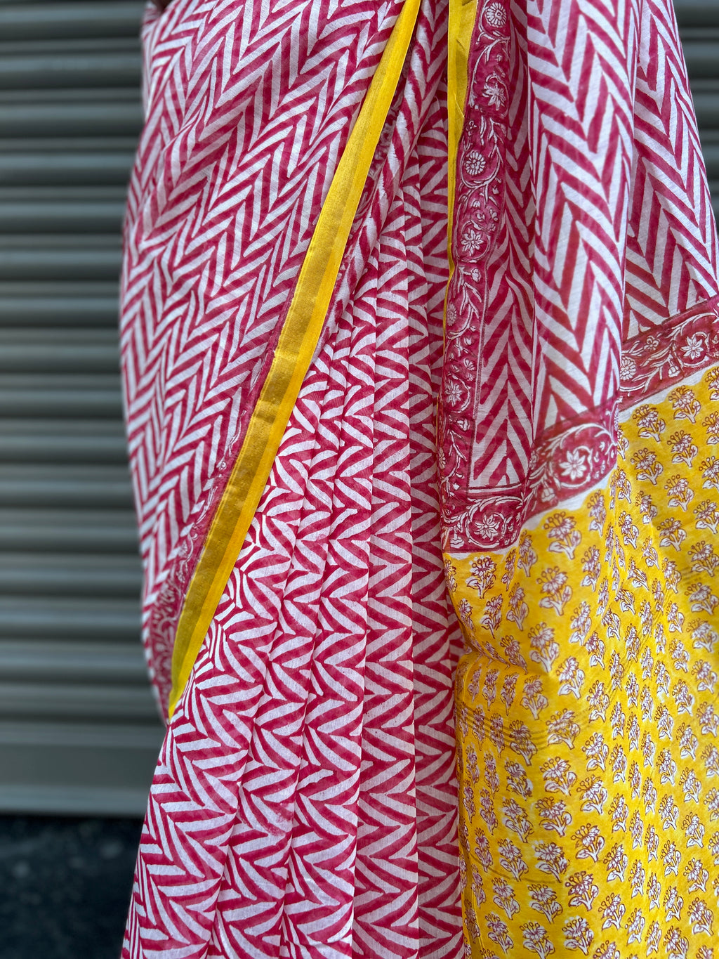 Chanderi Silk saree - Red