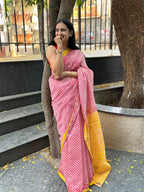 Chanderi Silk saree - Red