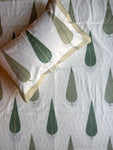 Heritage Single Bedsheet - Green Leaf